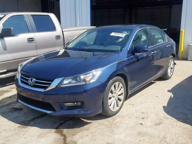 1HGCR2F85FA244940 - 2015 HONDA ACCORD EXL BLUE photo 2