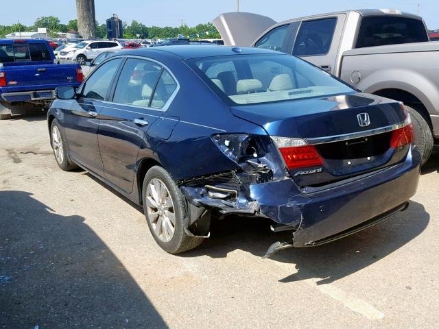 1HGCR2F85FA244940 - 2015 HONDA ACCORD EXL BLUE photo 3