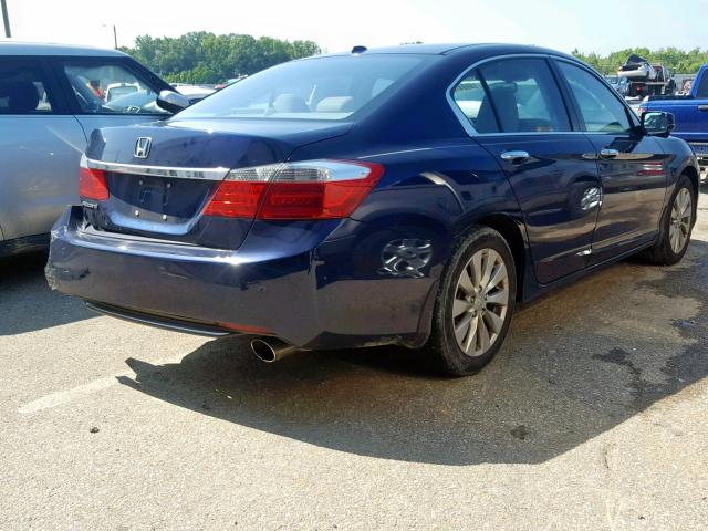 1HGCR2F85FA244940 - 2015 HONDA ACCORD EXL BLUE photo 4