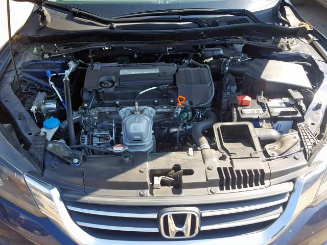 1HGCR2F85FA244940 - 2015 HONDA ACCORD EXL BLUE photo 7