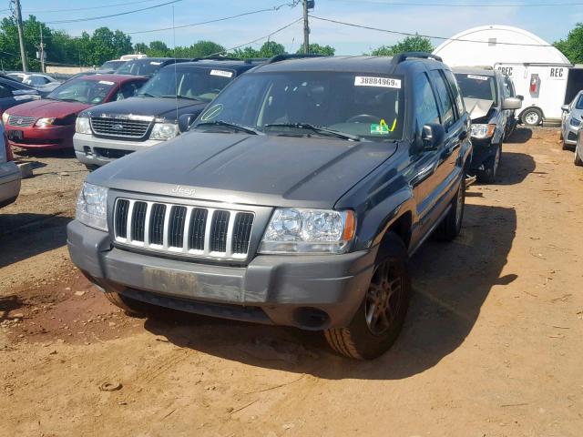 1J4GW48S04C130109 - 2004 JEEP GRAND CHER GRAY photo 2