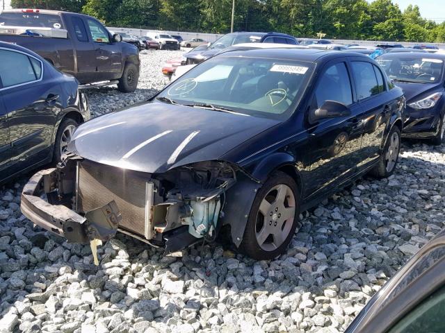 1G1AF5F54A7184301 - 2010 CHEVROLET COBALT 2LT BLACK photo 2