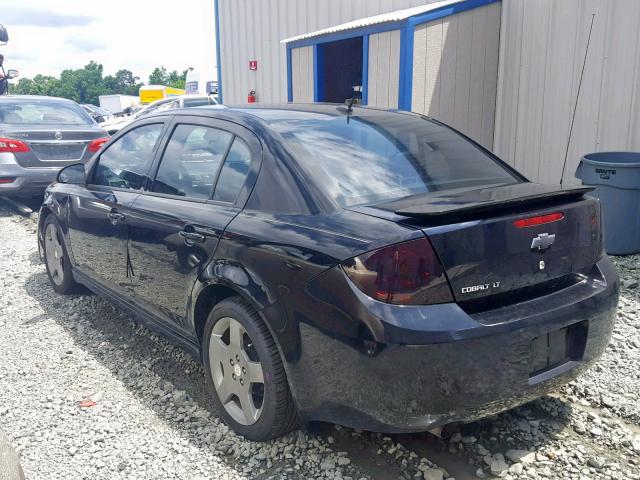 1G1AF5F54A7184301 - 2010 CHEVROLET COBALT 2LT BLACK photo 3