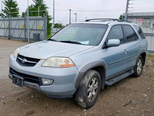 2HNYD18802H533465 - 2002 ACURA MDX TOURIN BLUE photo 2