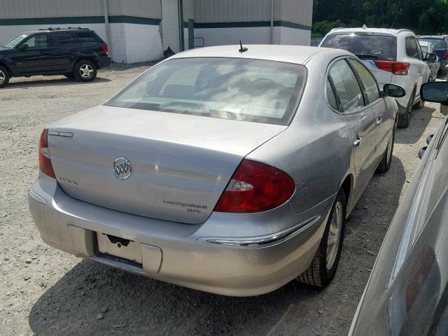 2G4WD582361299364 - 2006 BUICK LACROSSE C SILVER photo 4