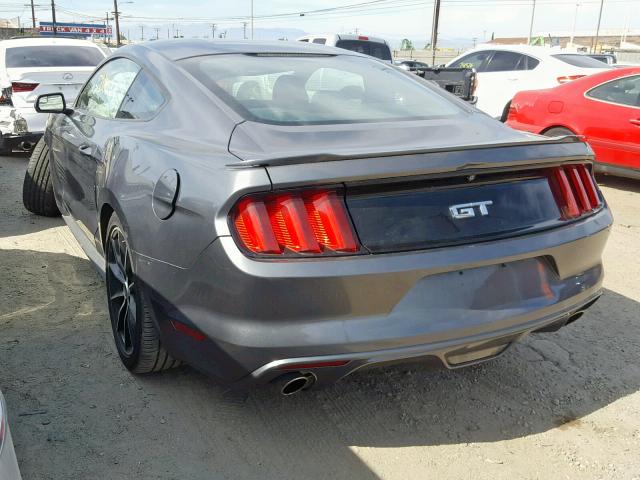 1FA6P8CF5G5206583 - 2016 FORD MUSTANG GT GRAY photo 3