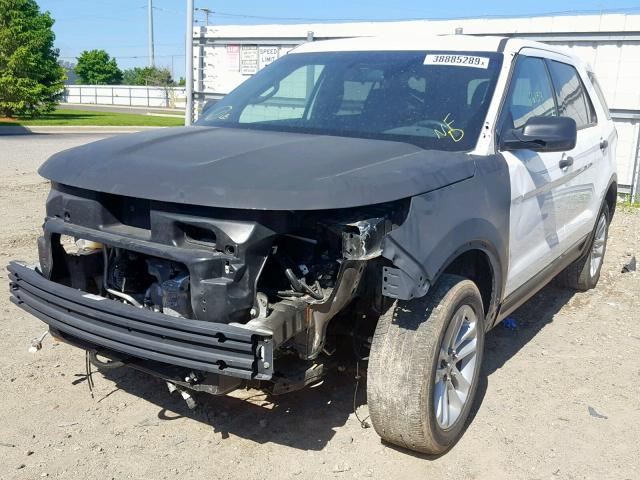 1FM5K8AR4FGA09839 - 2015 FORD EXPLORER P WHITE photo 2