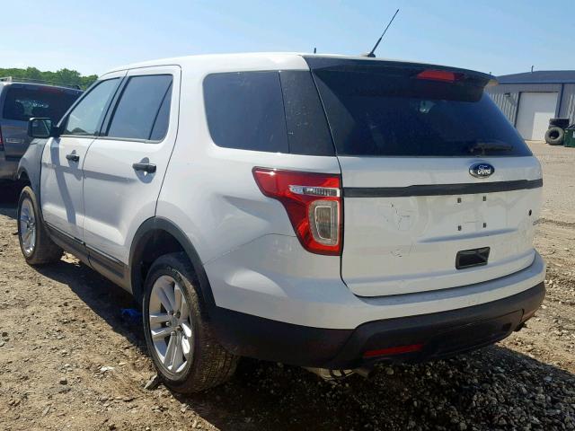 1FM5K8AR4FGA09839 - 2015 FORD EXPLORER P WHITE photo 3