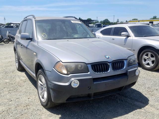 WBXPA934X4WC33696 - 2004 BMW X3 3.0I SILVER photo 1