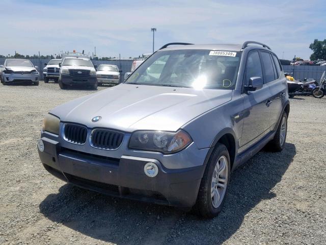 WBXPA934X4WC33696 - 2004 BMW X3 3.0I SILVER photo 2