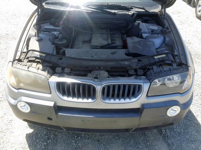 WBXPA934X4WC33696 - 2004 BMW X3 3.0I SILVER photo 7