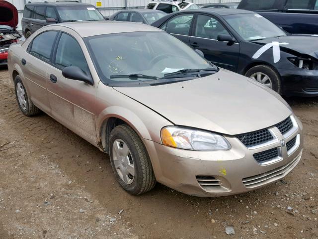 1B3EL36T44N142894 - 2004 DODGE STRATUS SE GOLD photo 1