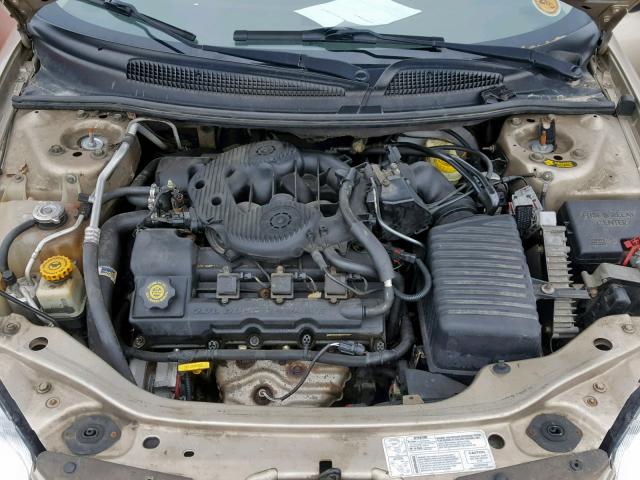 1B3EL36T44N142894 - 2004 DODGE STRATUS SE GOLD photo 7