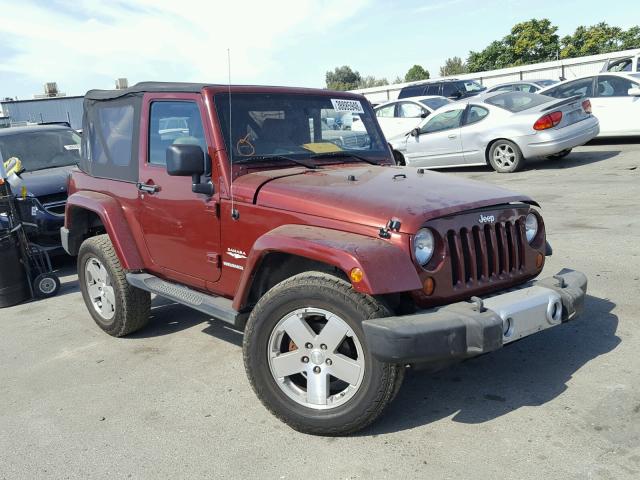 1J4FA54179L763419 - 2009 JEEP WRANGLER S MAROON photo 1