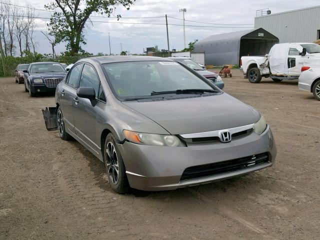 2HGFA16237H002029 - 2007 HONDA CIVIC DX GRAY photo 1