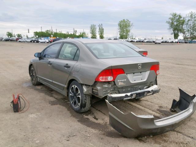 2HGFA16237H002029 - 2007 HONDA CIVIC DX GRAY photo 3