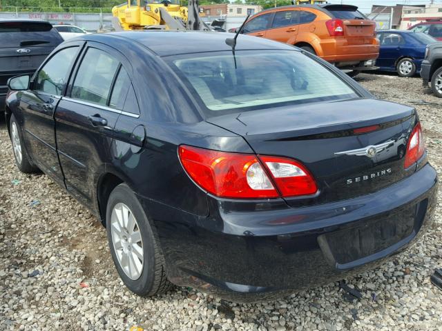 1C3LC46K78N211347 - 2008 CHRYSLER SEBRING LX BLACK photo 3