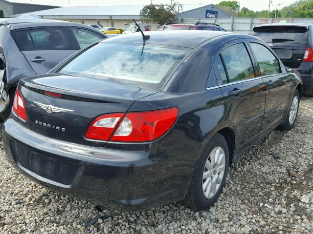 1C3LC46K78N211347 - 2008 CHRYSLER SEBRING LX BLACK photo 4