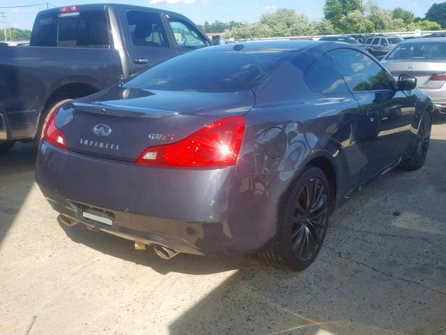 JN1CV6EL1DM983132 - 2013 INFINITI G37 GRAY photo 4