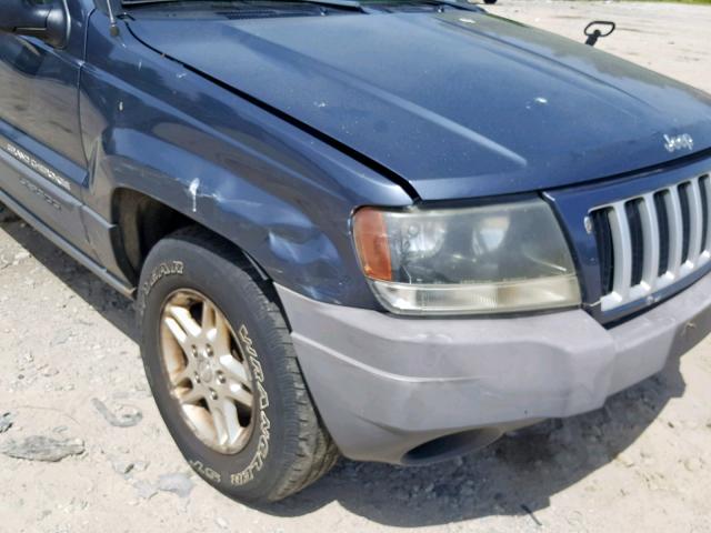 1J4GW48S54C297078 - 2004 JEEP GRAND CHER GRAY photo 9