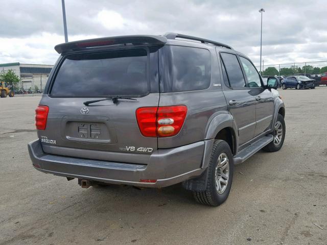 5TDBT48A14S224661 - 2004 TOYOTA SEQUOIA LI SILVER photo 4