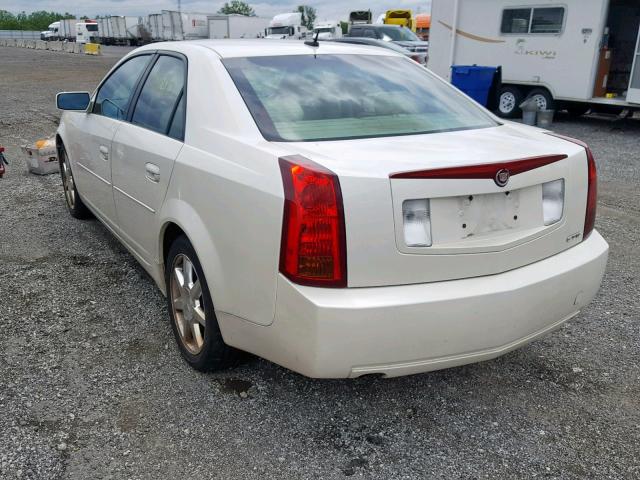 1G6DP567950220133 - 2005 CADILLAC CTS HI FEA WHITE photo 3