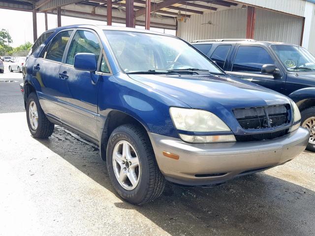 JTJGF10U920125780 - 2002 LEXUS RX 300 BLUE photo 1