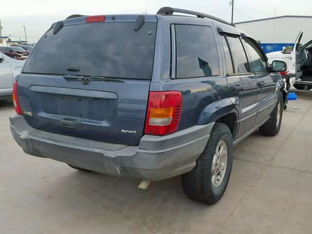 1J4GX38S92C150704 - 2002 JEEP GRAND CHER BLUE photo 4