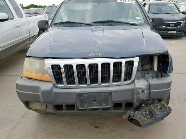 1J4GX38S92C150704 - 2002 JEEP GRAND CHER BLUE photo 9