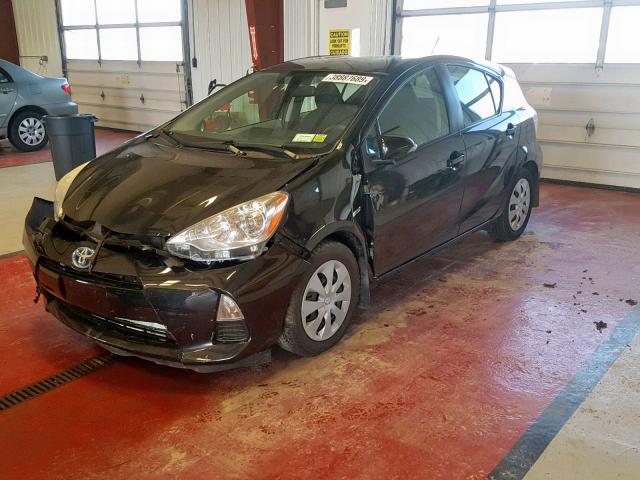 JTDKDTB38C1005225 - 2012 TOYOTA PRIUS C BLACK photo 2