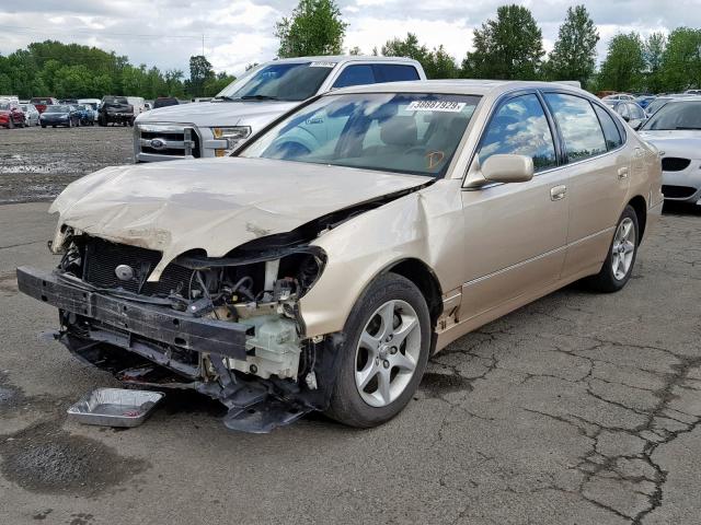 JT8BD69S440201733 - 2004 LEXUS GS 300 GOLD photo 2