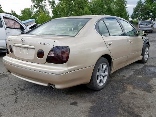 JT8BD69S440201733 - 2004 LEXUS GS 300 GOLD photo 4