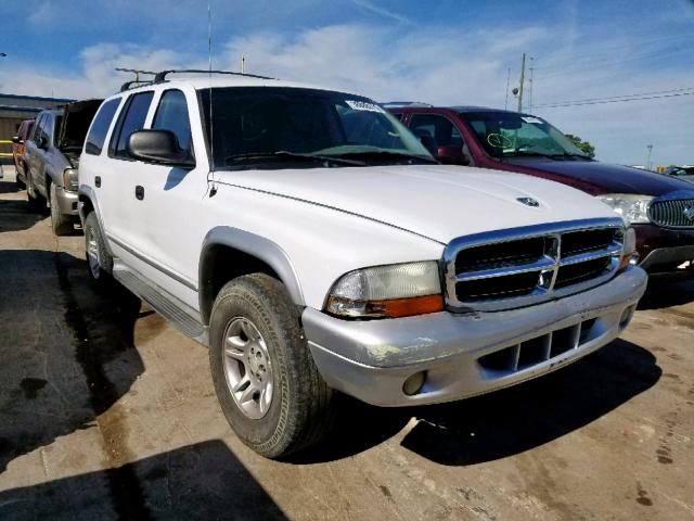 1D4HS58Z83F559023 - 2003 DODGE DURANGO SL WHITE photo 1