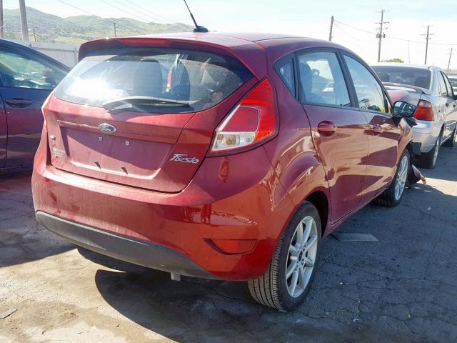 3FADP4EJ1HM163275 - 2017 FORD FIESTA SE RED photo 4