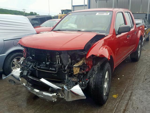 1N6AD07U67C461873 - 2007 NISSAN FRONTIER C RED photo 2