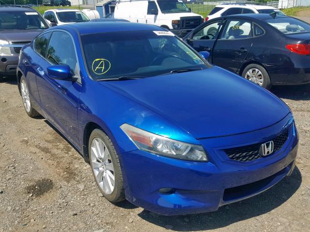 1HGCS21868A015004 - 2008 HONDA ACCORD EXL BLUE photo 1