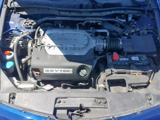 1HGCS21868A015004 - 2008 HONDA ACCORD EXL BLUE photo 7