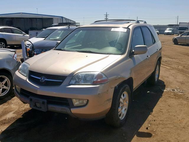 2HNYD18292H540698 - 2002 ACURA MDX GOLD photo 2