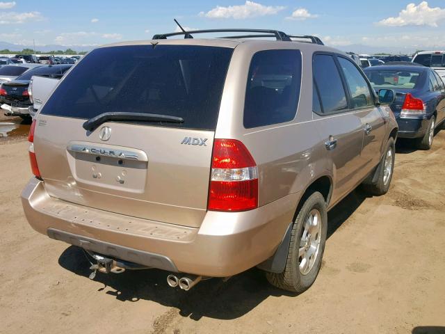 2HNYD18292H540698 - 2002 ACURA MDX GOLD photo 4