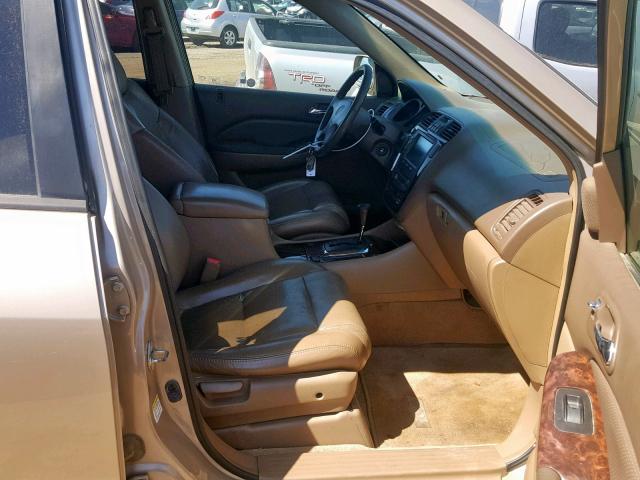 2HNYD18292H540698 - 2002 ACURA MDX GOLD photo 5