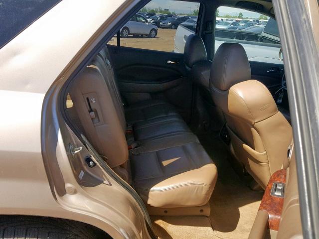 2HNYD18292H540698 - 2002 ACURA MDX GOLD photo 6