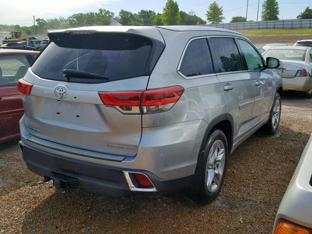 5TDDZRFHXJS841685 - 2018 TOYOTA HIGHLANDER SILVER photo 4