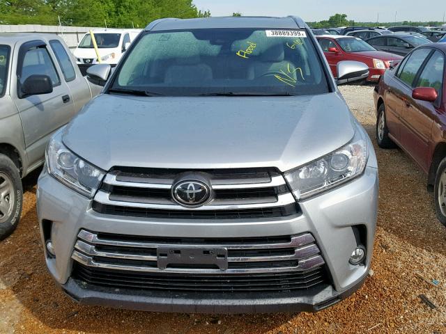 5TDDZRFHXJS841685 - 2018 TOYOTA HIGHLANDER SILVER photo 9