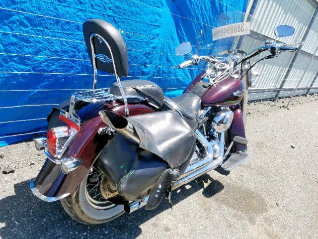 1HD1JDB125Y066068 - 2005 HARLEY-DAVIDSON FLSTNI MAROON photo 4