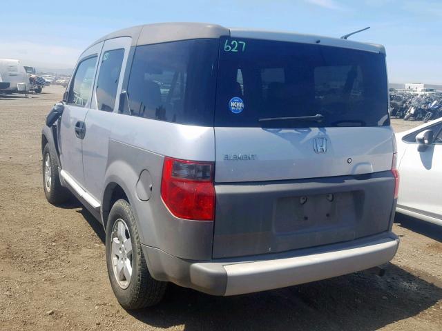 5J6YH18674L001624 - 2004 HONDA ELEMENT EX SILVER photo 3