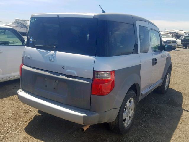 5J6YH18674L001624 - 2004 HONDA ELEMENT EX SILVER photo 4