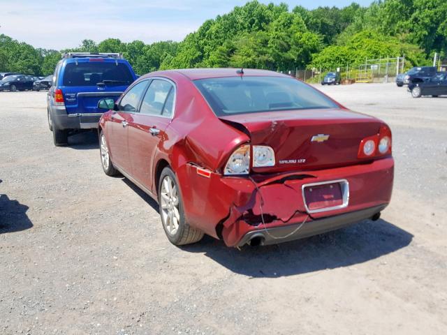 1G1ZE5E7XBF251418 - 2011 CHEVROLET MALIBU LTZ 勃艮第红 照片 3