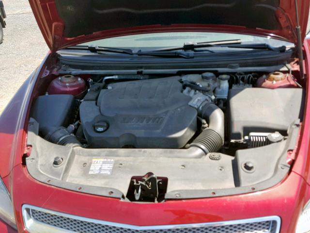 1G1ZE5E7XBF251418 - 2011 CHEVROLET MALIBU LTZ 勃艮第红 照片 7