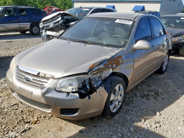 KNAFE121X75411844 - 2007 KIA SPECTRA EX TAN photo 2