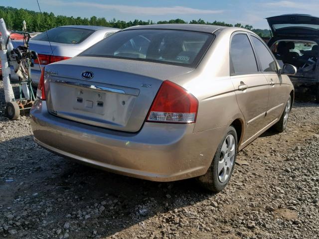 KNAFE121X75411844 - 2007 KIA SPECTRA EX TAN photo 4